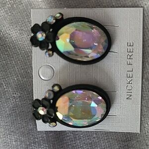 NWT Crystal Stud Earrings